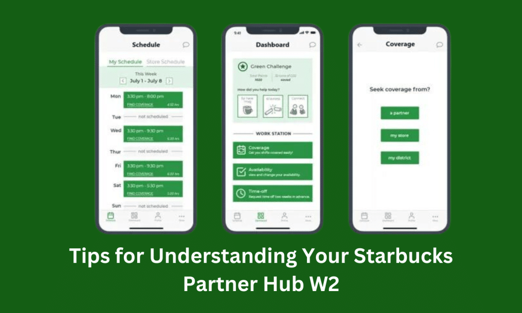 Tips for Understanding Your Starbucks Partner Hub W2